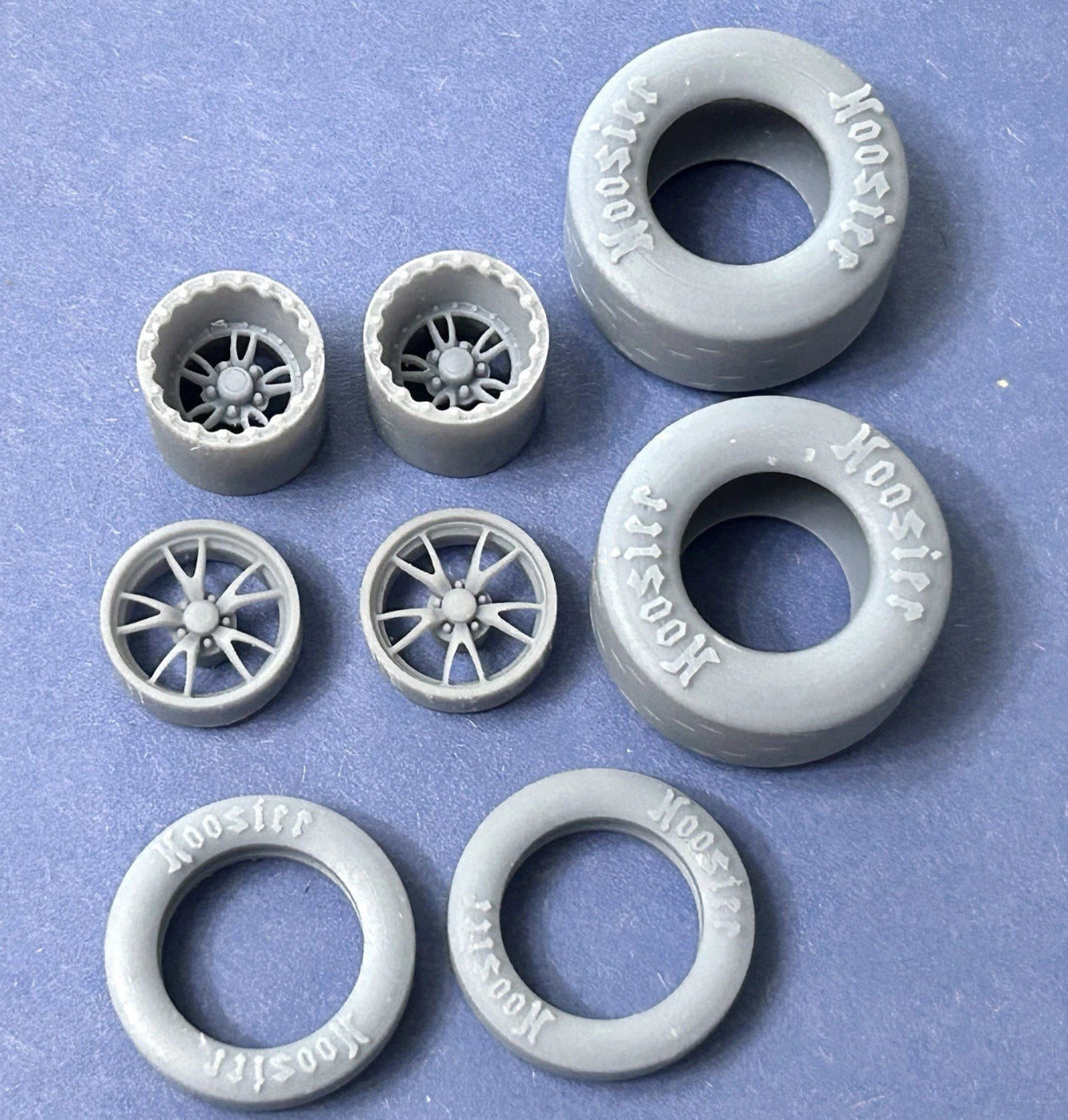 15/17-inch "Weld Full Throttle" Drag Wheels W/ Slicks