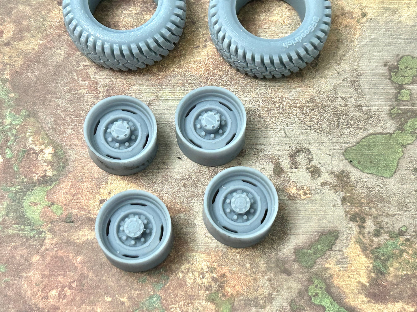 18-Inch "8-Lug Steel" wheels w/Offroad Tires