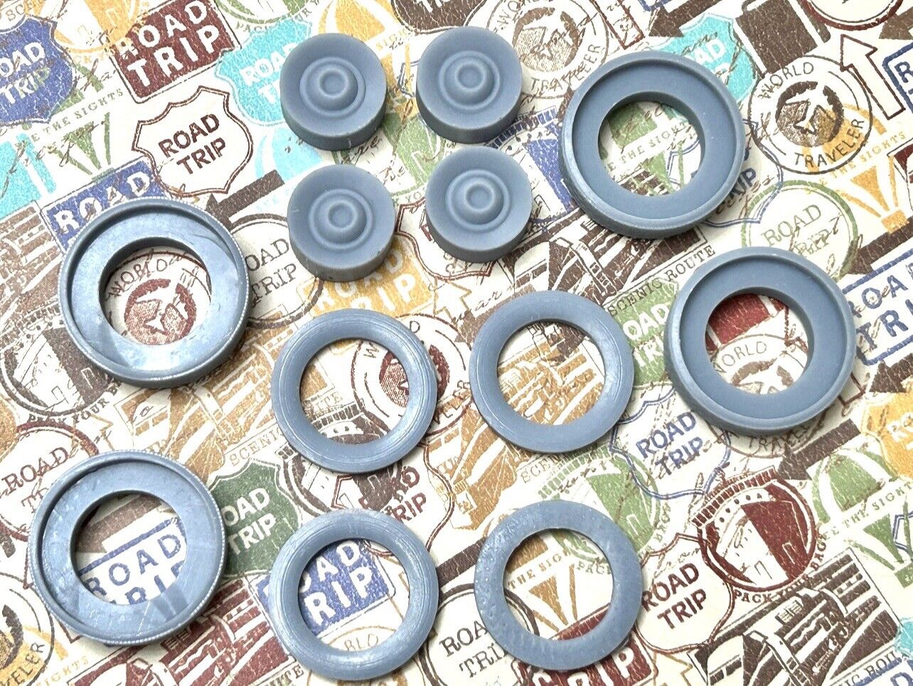 1949 Cadillac Sombreros w/ Wide Whitewalls