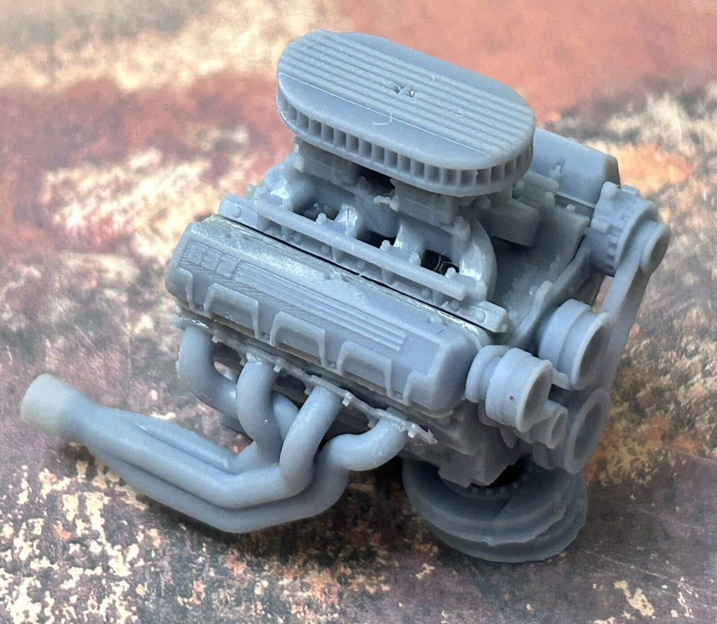 Chevy 632 engine W/ Dual Carbs