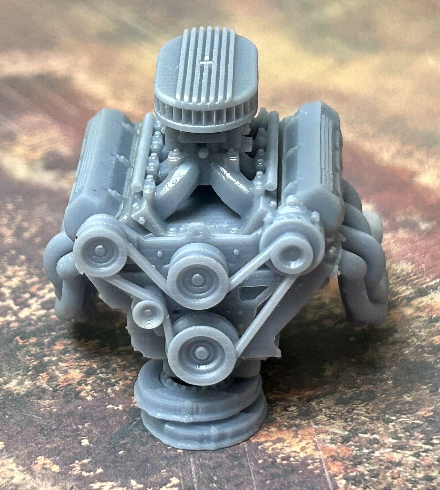 Chevy 632 engine W/ Dual Carbs