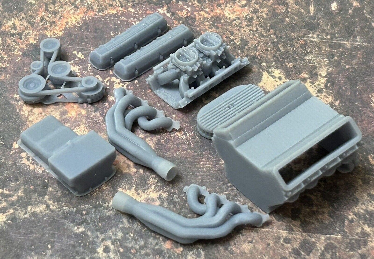 Chevy 632 engine W/ Dual Carbs