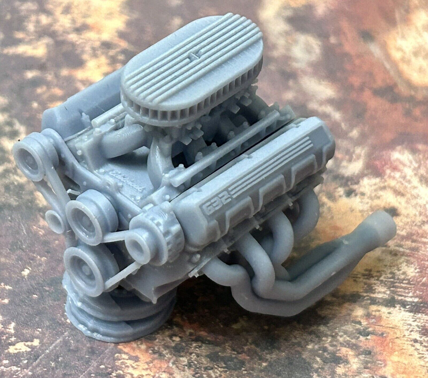 Chevy 632 engine W/ Dual Carbs