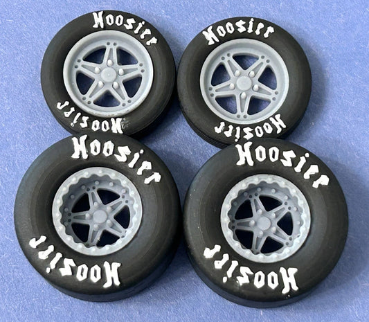 15/17-inch "Weld Comp 5" Drag Wheels W/ Slicks