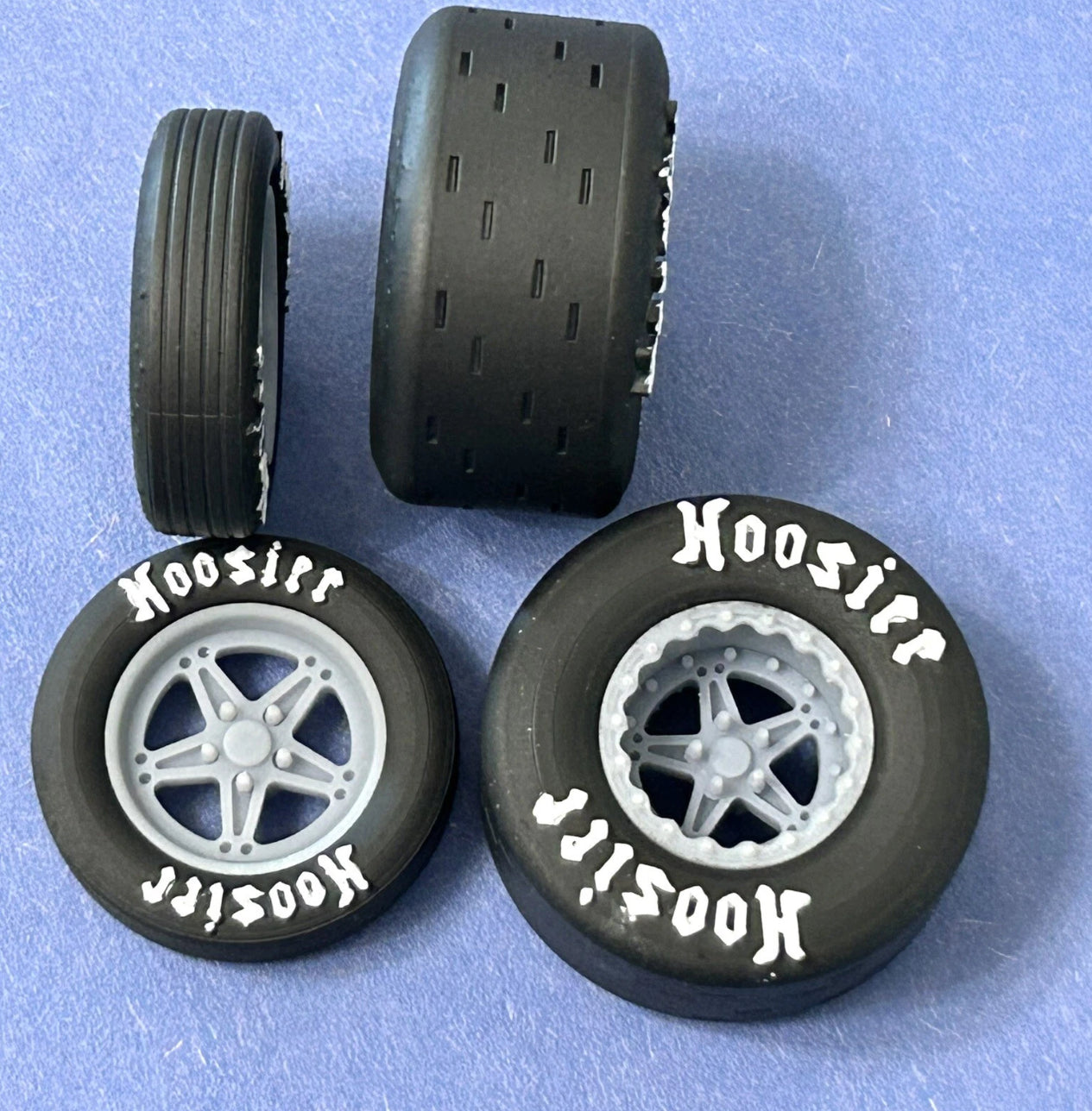 15/17-inch "Weld Comp 5" Drag Wheels W/ Slicks
