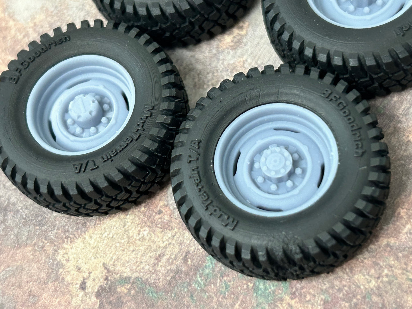 18-Inch "8-Lug Steel" wheels w/Offroad Tires