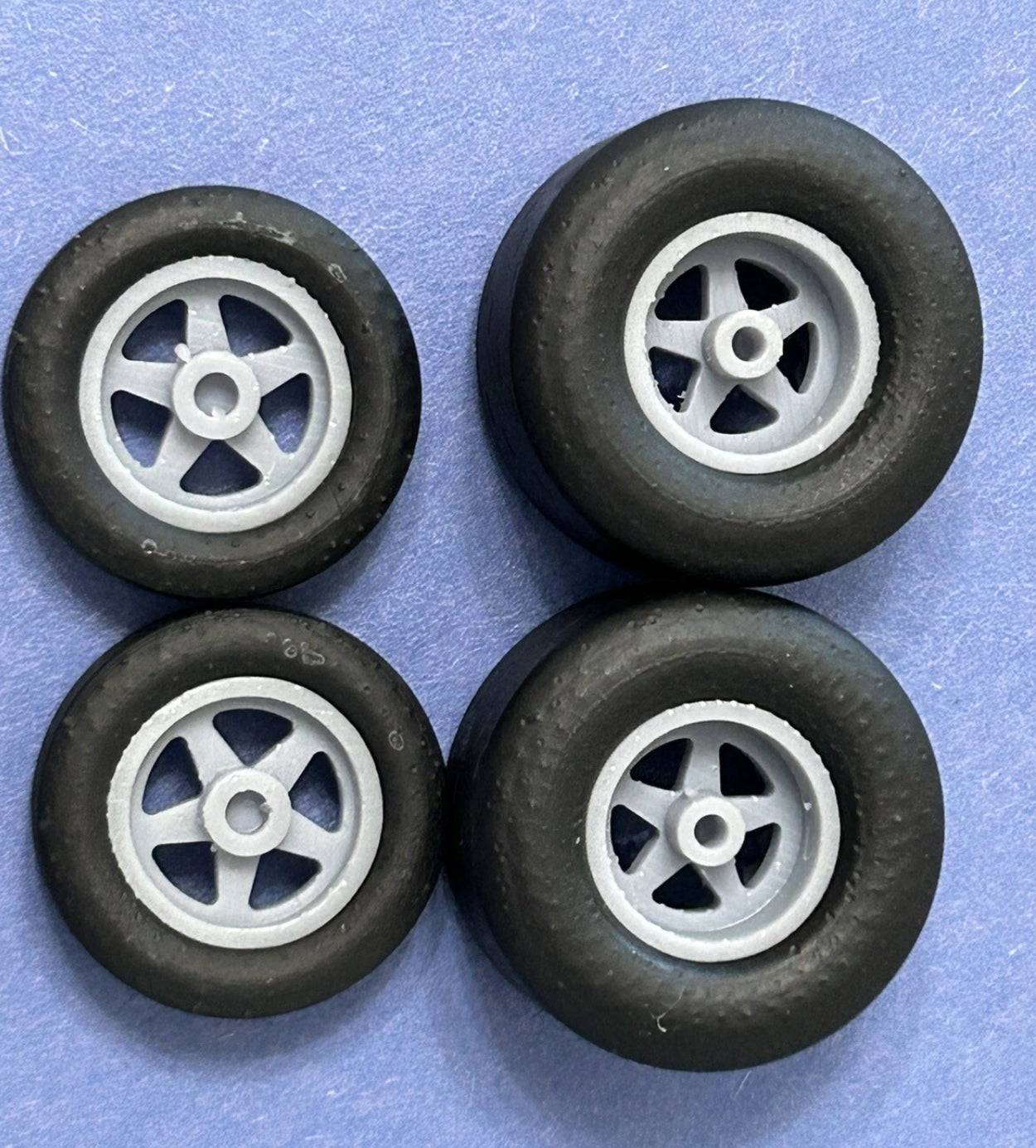 15/17-inch "Weld Comp 5" Drag Wheels W/ Slicks