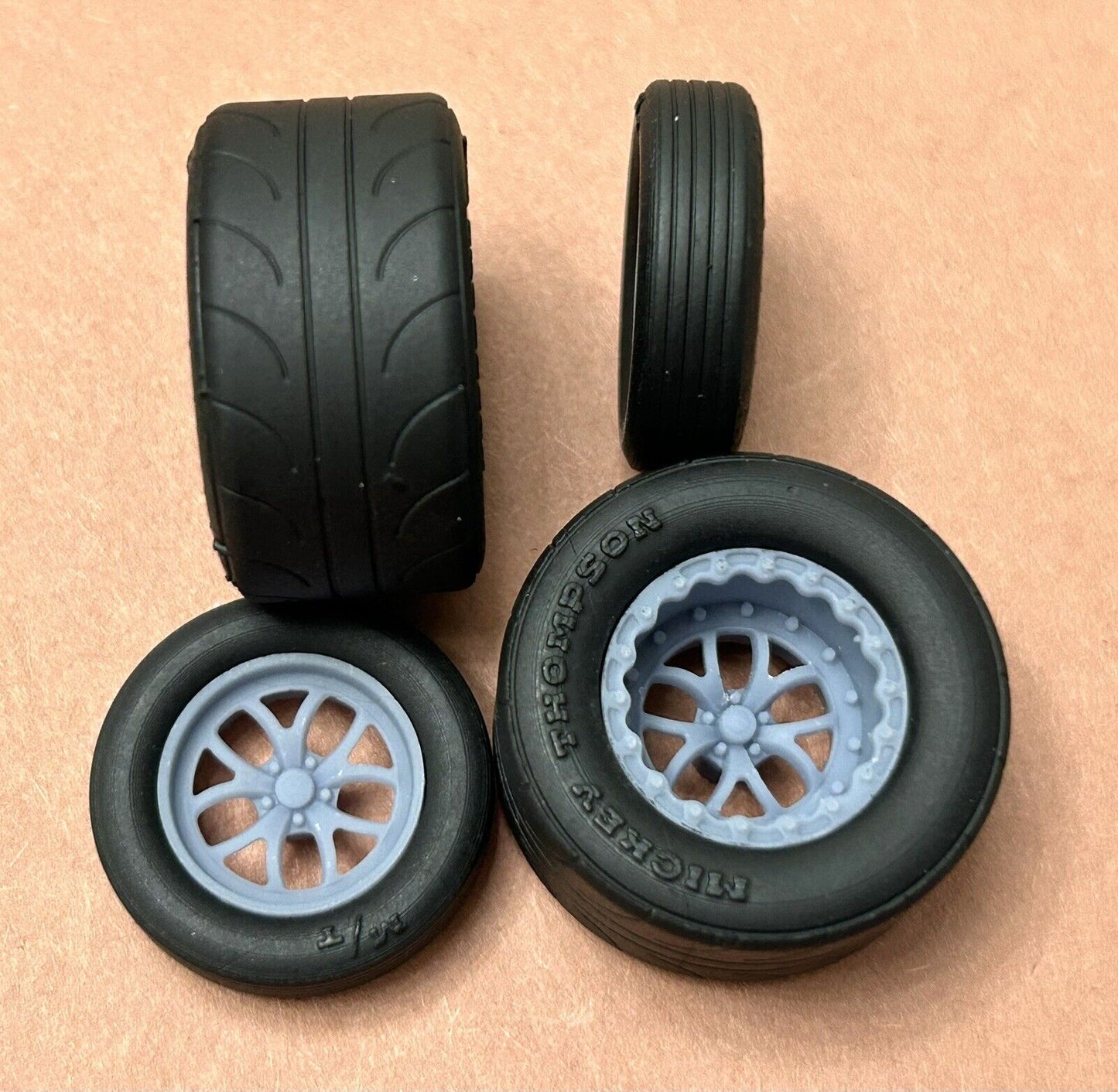 17/15-inch "Welds S76" Drag Wheels W/ Slicks