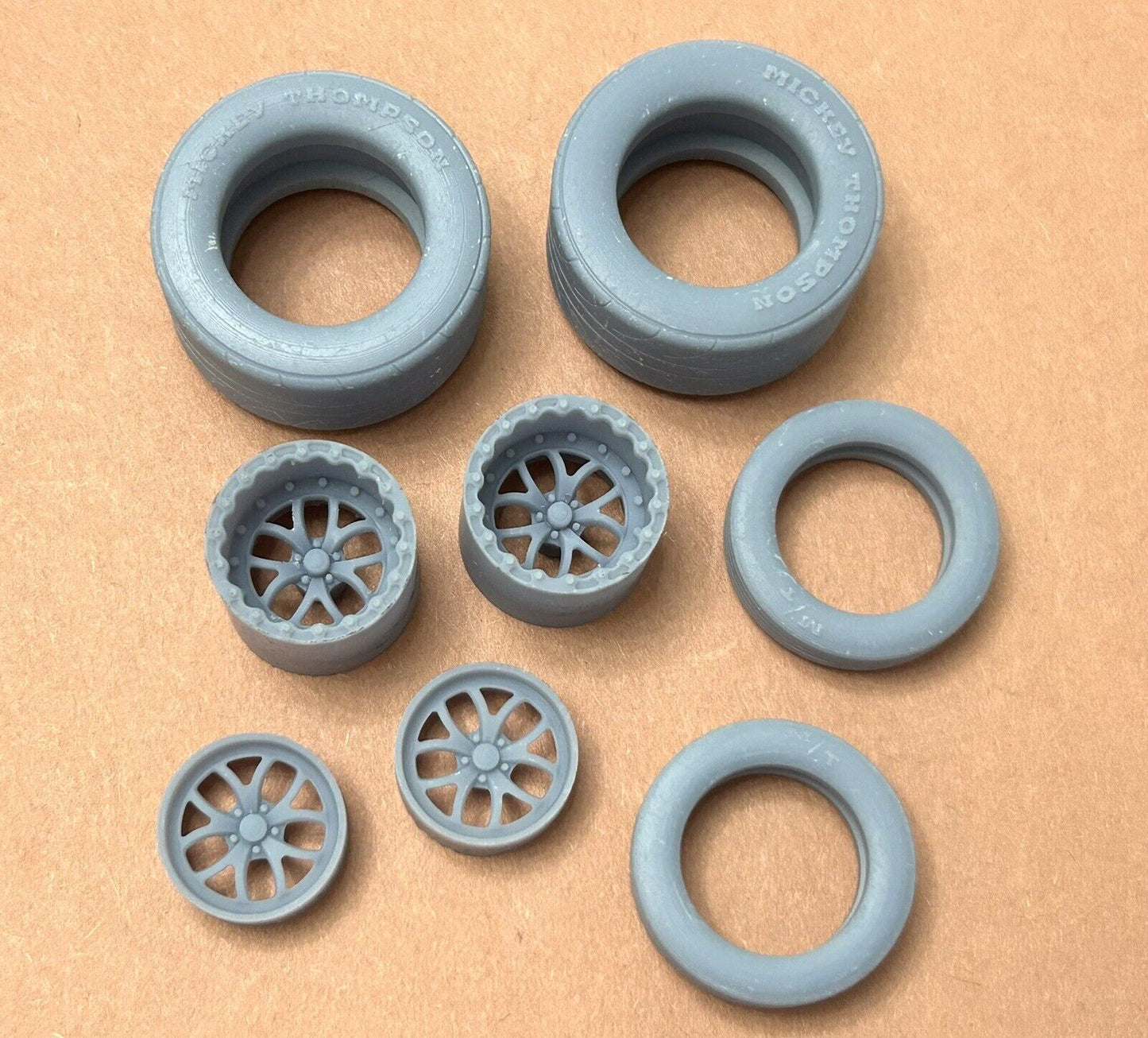 17/15-inch "Welds S76" Drag Wheels W/ Slicks