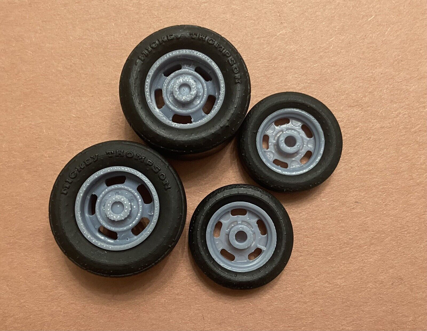 17/15-inch Vintage Halibrand Gasser Drag Wheels W/ Slicks