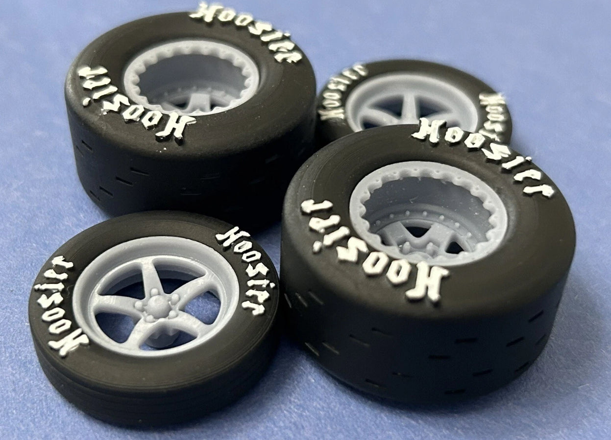 15/17-inch "Weld Alumastar" Drag Wheels W/ Slicks