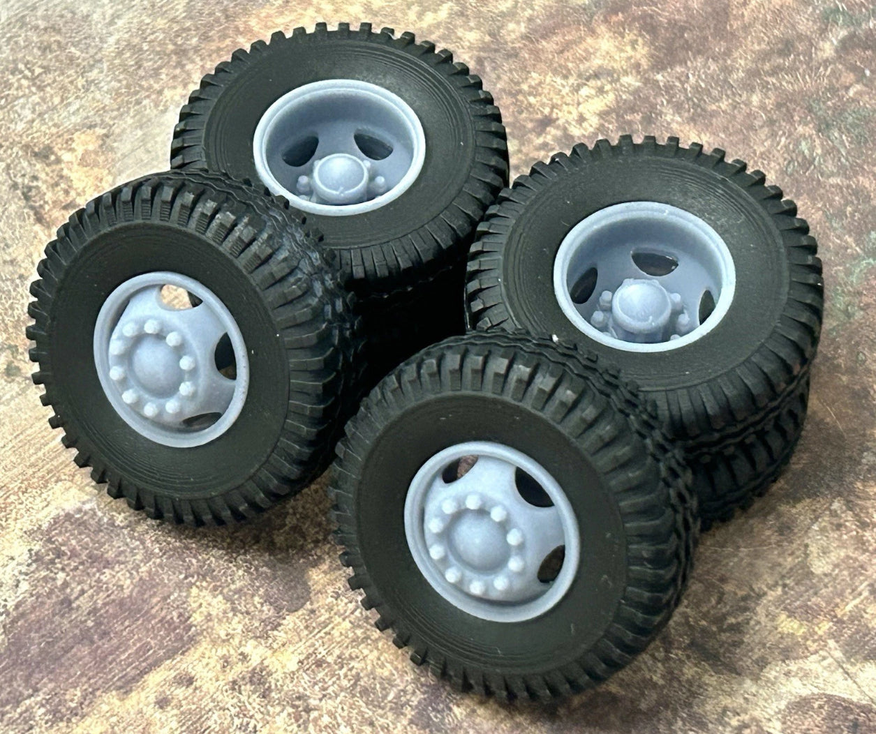 15-inch “Budd 5-Hole Truck” Dually Wheels W/ Commercial Tires