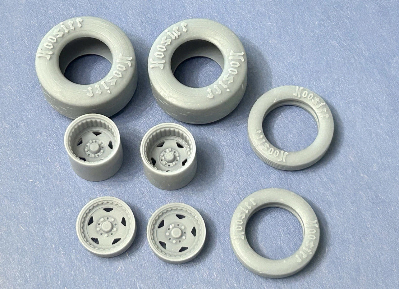 15/17-inch "Convo Pro" Drag Wheels W/ Slicks