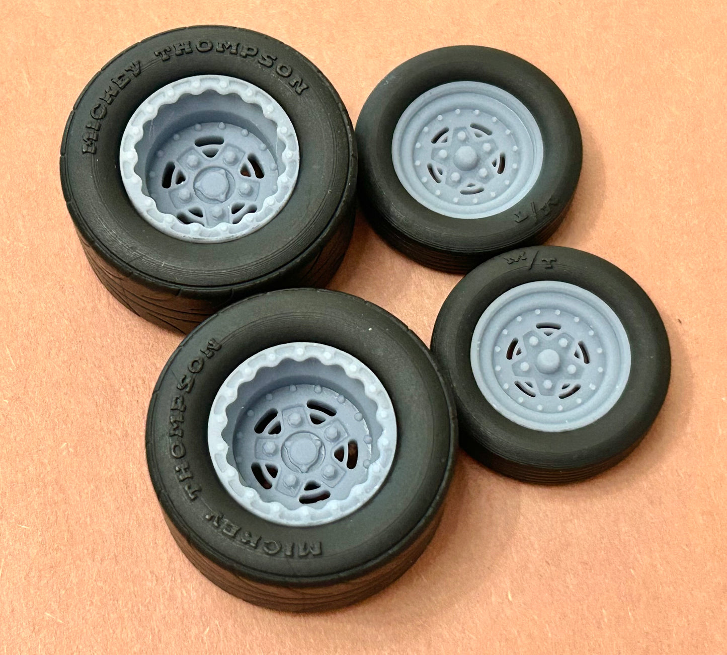 17/15-inch "Cragar Super Star" Drag Wheels W/ Slicks