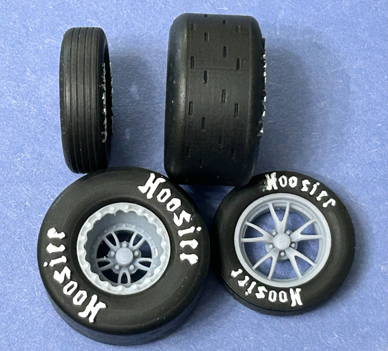 15/17-inch "Weld Full Throttle" Drag Wheels W/ Slicks