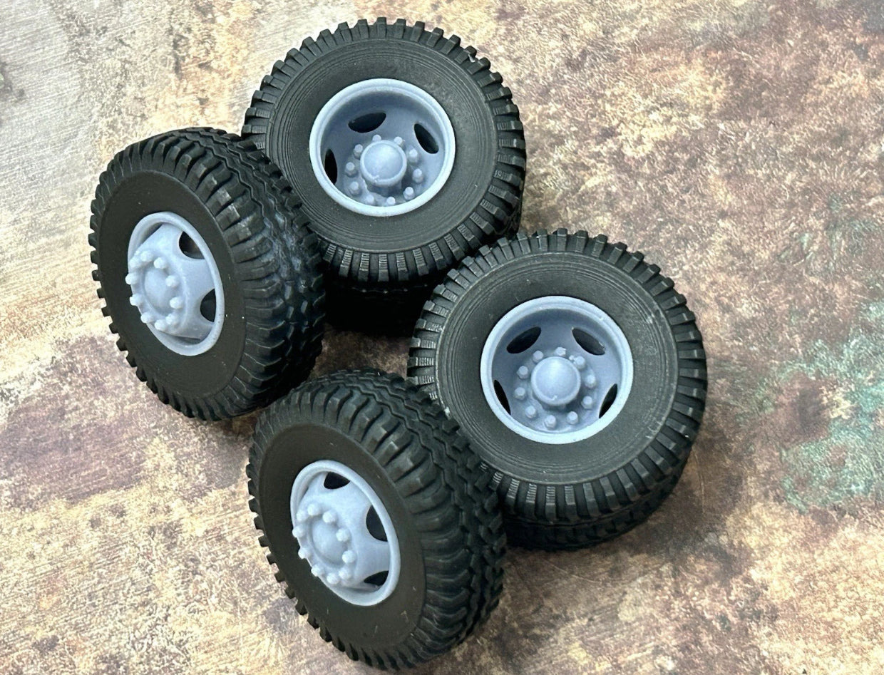 15-inch “Budd 5-Hole Truck” Dually Wheels W/ Commercial Tires