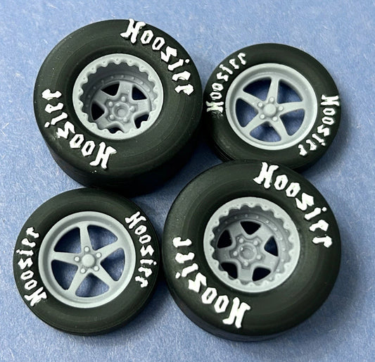 15/17-inch "Weld Alumastar" Drag Wheels W/ Slicks