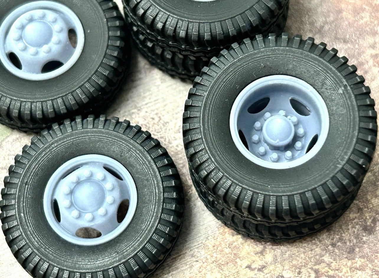 15-inch “Budd 5-Hole Truck” Dually Wheels W/ Commercial Tires