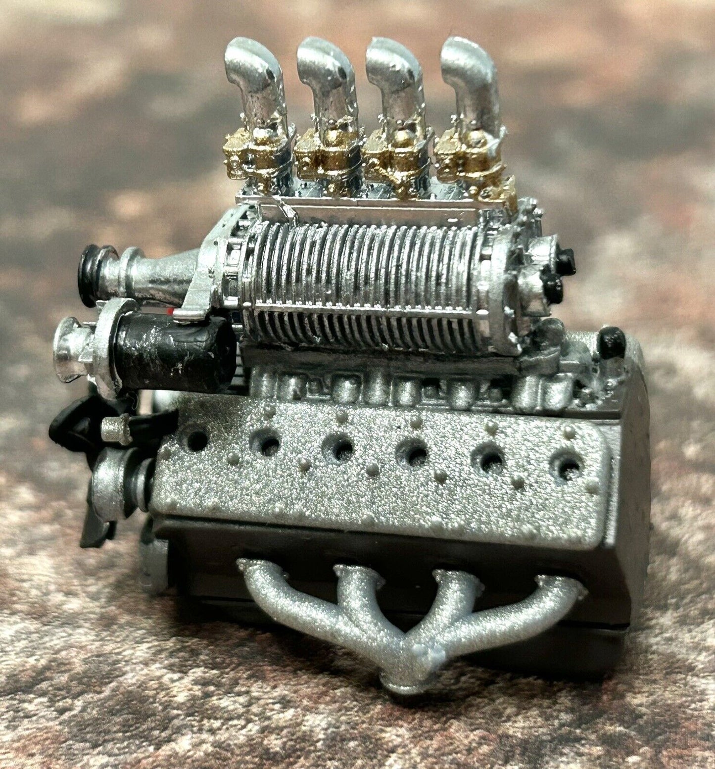 Supercharged V-12 Flathead engine