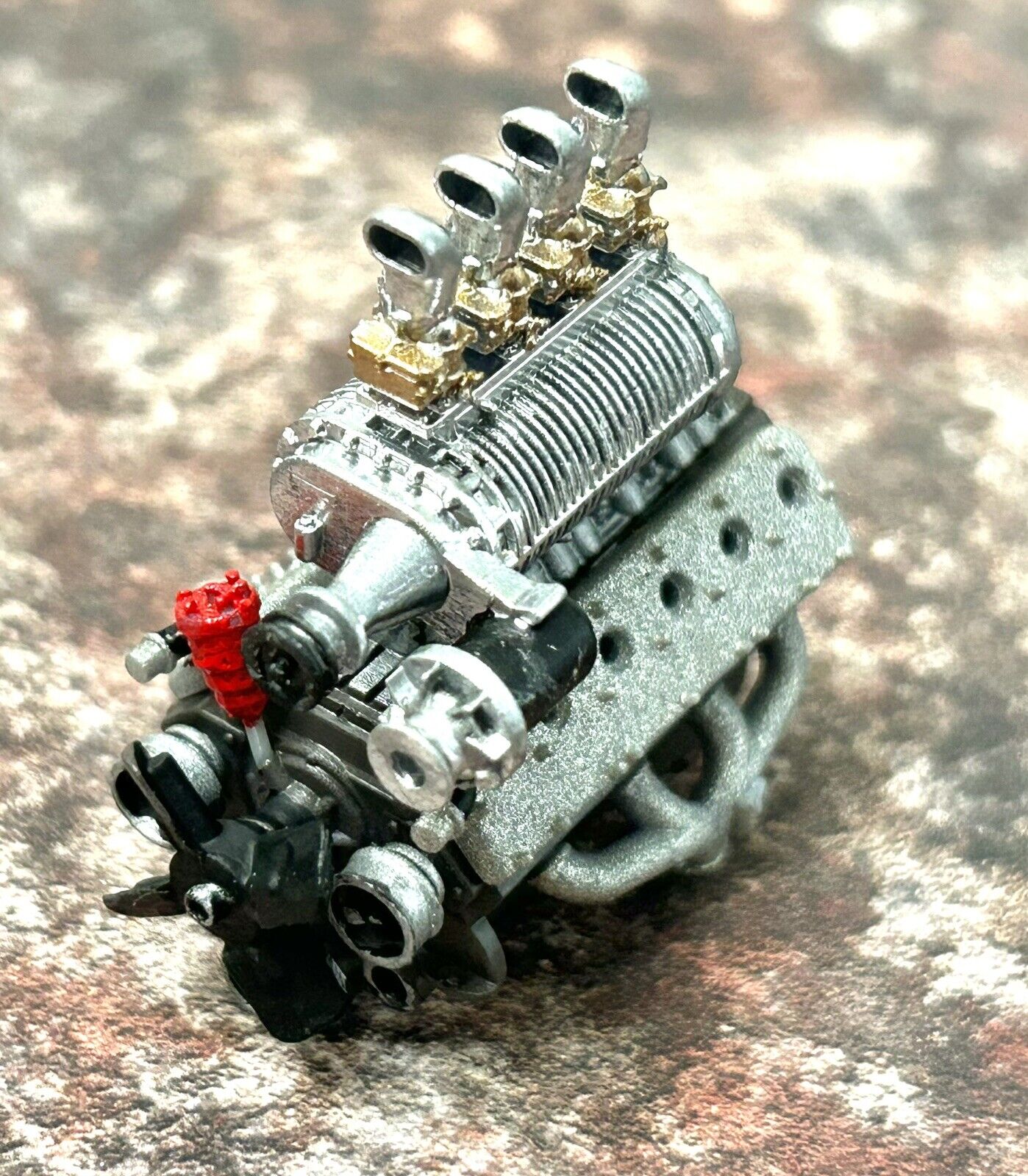 Supercharged V-12 Flathead engine