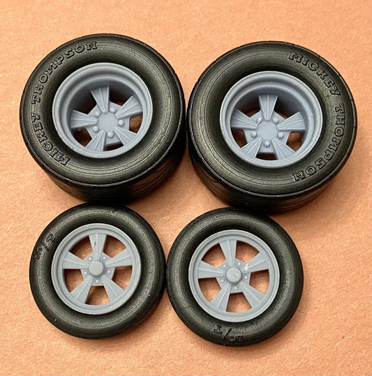 17/15-inch "Radir" Drag Wheels W/ Slicks