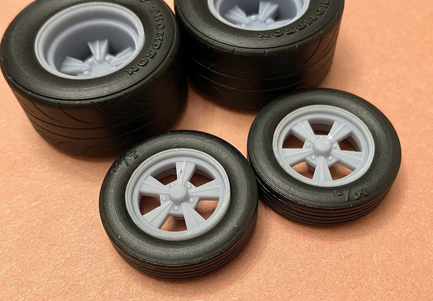 17/15-inch "Radir" Drag Wheels W/ Slicks