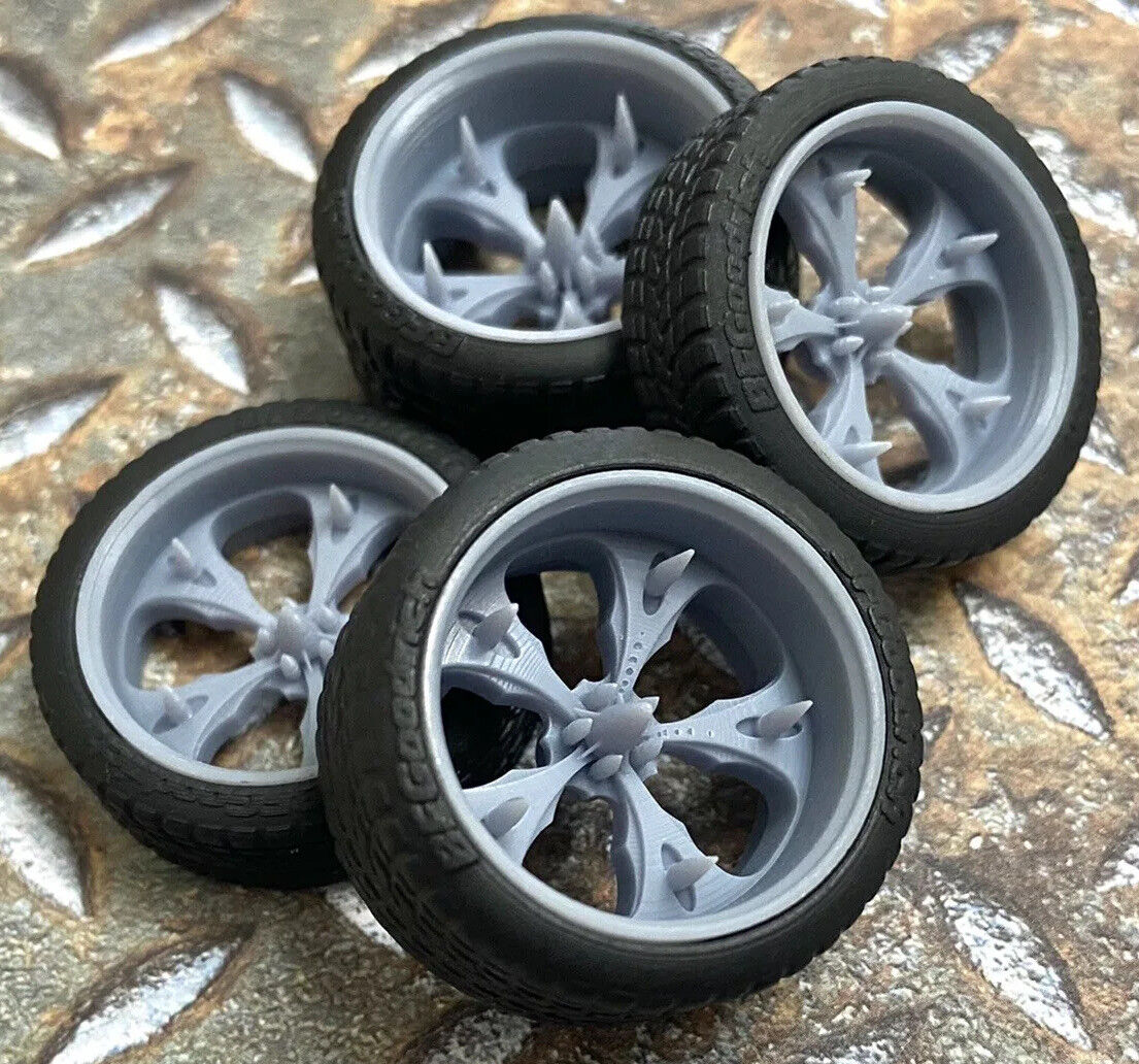 Evil Car Rims Spiked Evil 1.0 (Wide Rears) – Jay's Resin Wheels