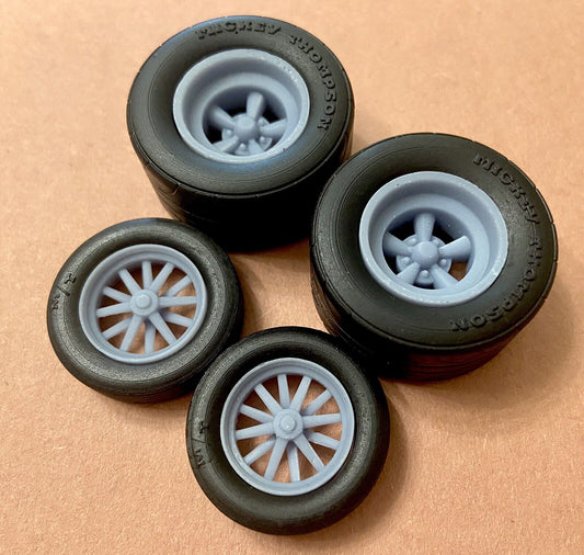 17/15-inch "Torq Thurst w/ E.T. Gasser" Drag Wheels W/ Slicks