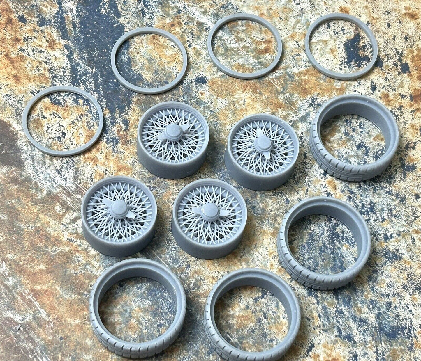 22-Inch Wire Wheels w/ Whitewalls – Jay's Resin Wheels